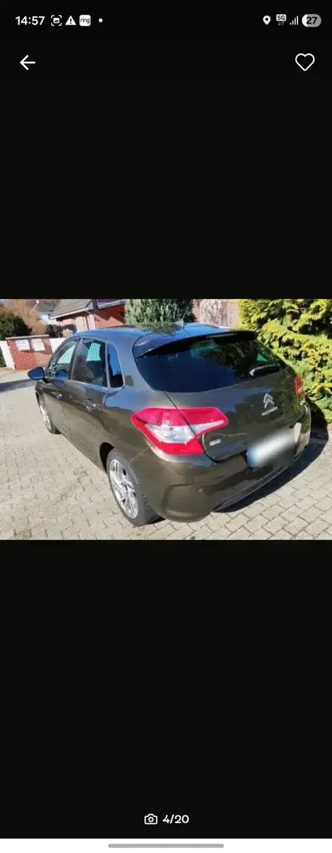Gebraucht Citroën C4 114 PS (83 kW) 2013 Braun Limousine