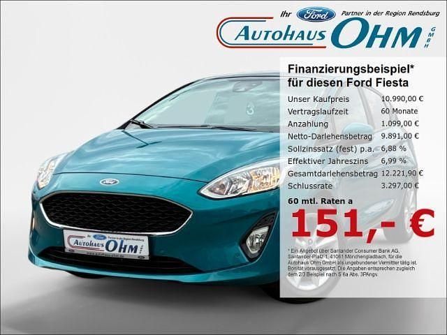 Lagunblau metallic Gebraucht 2018 Ford Fiesta Cool & Connect Kleinwagen | 10.990 € (Fairer Preis) - Bild 1/3