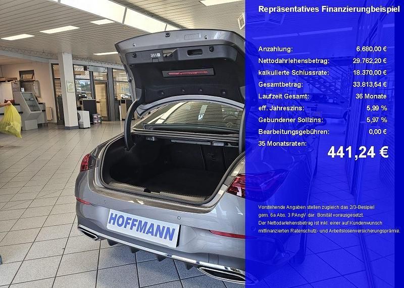 Gebraucht Mercedes CLA200 AMG 163 PS (119 kW) 2024 Mountaingreymet. (metallic) Coupé