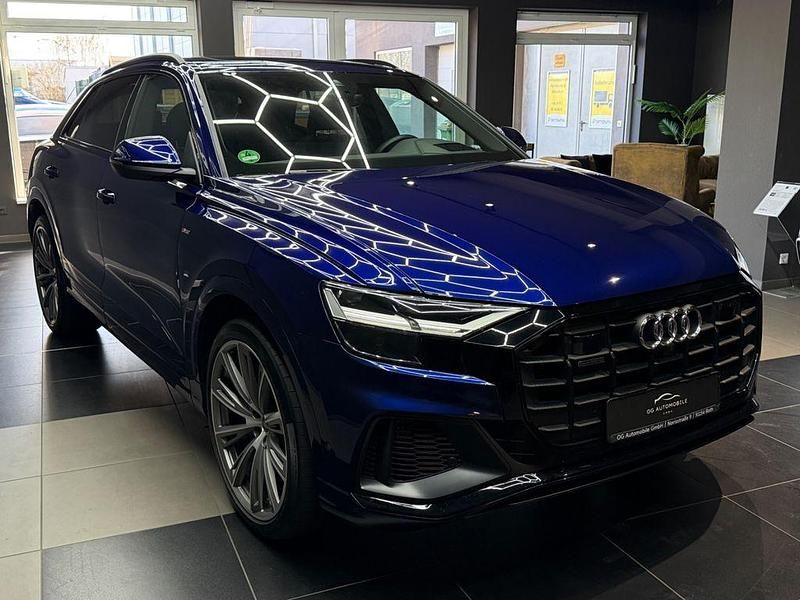 Gebraucht Audi Q8 S-Line 340 PS (250 kW) 2022 Navarrablau SUV
