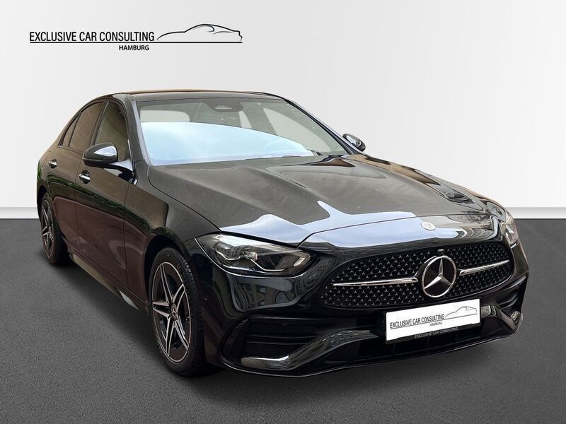 Schwarz Gebraucht 2023 Mercedes C300e AMG line Limousine | 48.990 € (Etwas zu teuer) - Bild 1/4