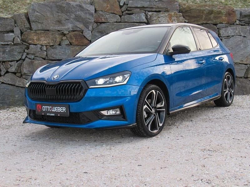 Blau Gebraucht 2024 Skoda Fabia Monte Carlo Limousine | 22.990 € (Fairer Preis) - Bild 1/4