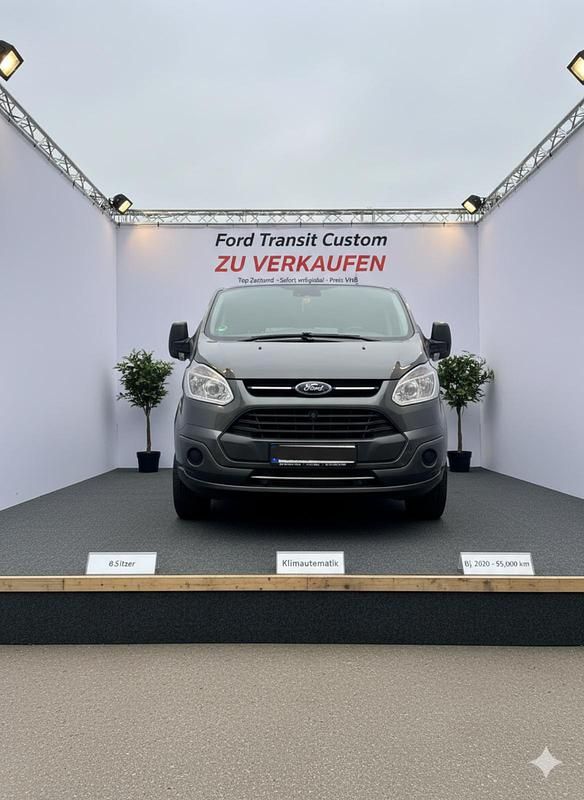 Grau Gebraucht 2017 Ford Transit Custom Van / Kleinbus | 17.000 € - Bild 1/4