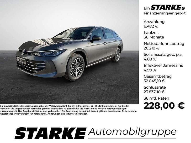 Diabasgrau metallic Neu 2025 VW Passat Elegance Kombi | 36.690 € (Superpreis) - Bild 1/4