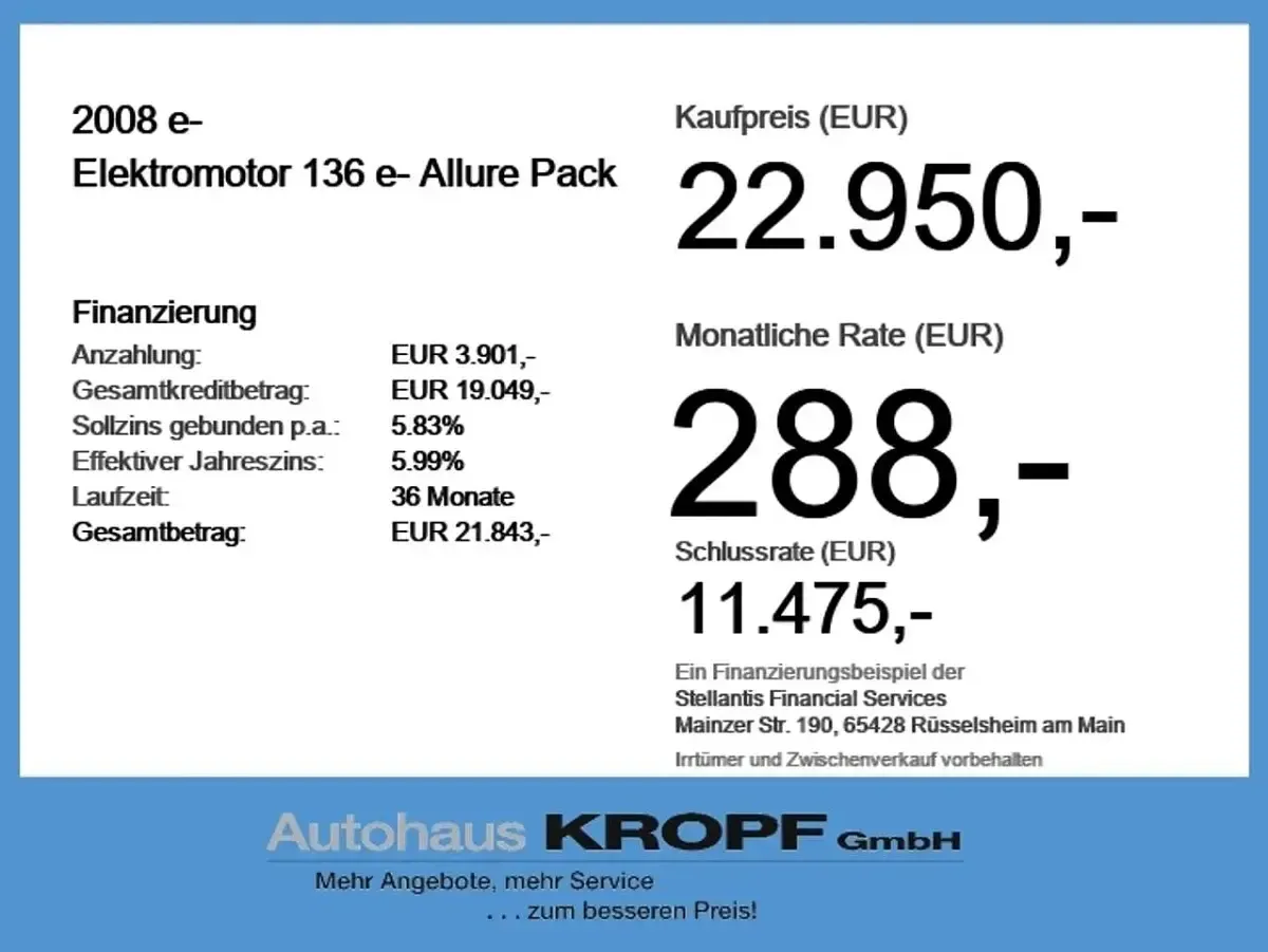 Second-hand Peugeot e-2008 Allure 100 kW (136 CP) 2024 Negru SUV