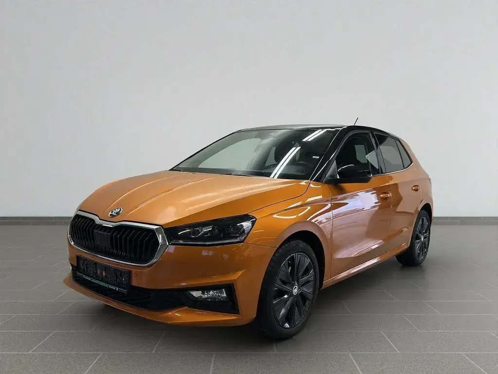 Gebraucht Skoda Fabia Style 110 PS (80 kW) 2022 Phoenixorange metallic (metallic) Kleinwagen