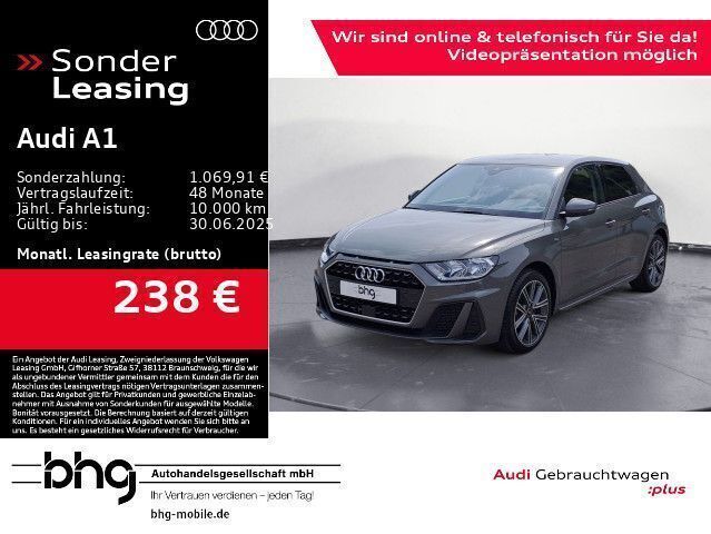 Chronosgrau metallic Gebraucht 2024 Audi A1 Sportback S-Line Kleinwagen | 23.430 € (Fairer Preis) - Bild 1/4