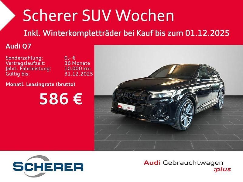 Mythosschwarz metallic (metallic) Gebraucht 2025 Audi Q7 Ambiente SUV | 62.450 € (Guter Preis) - Bild 1/4
