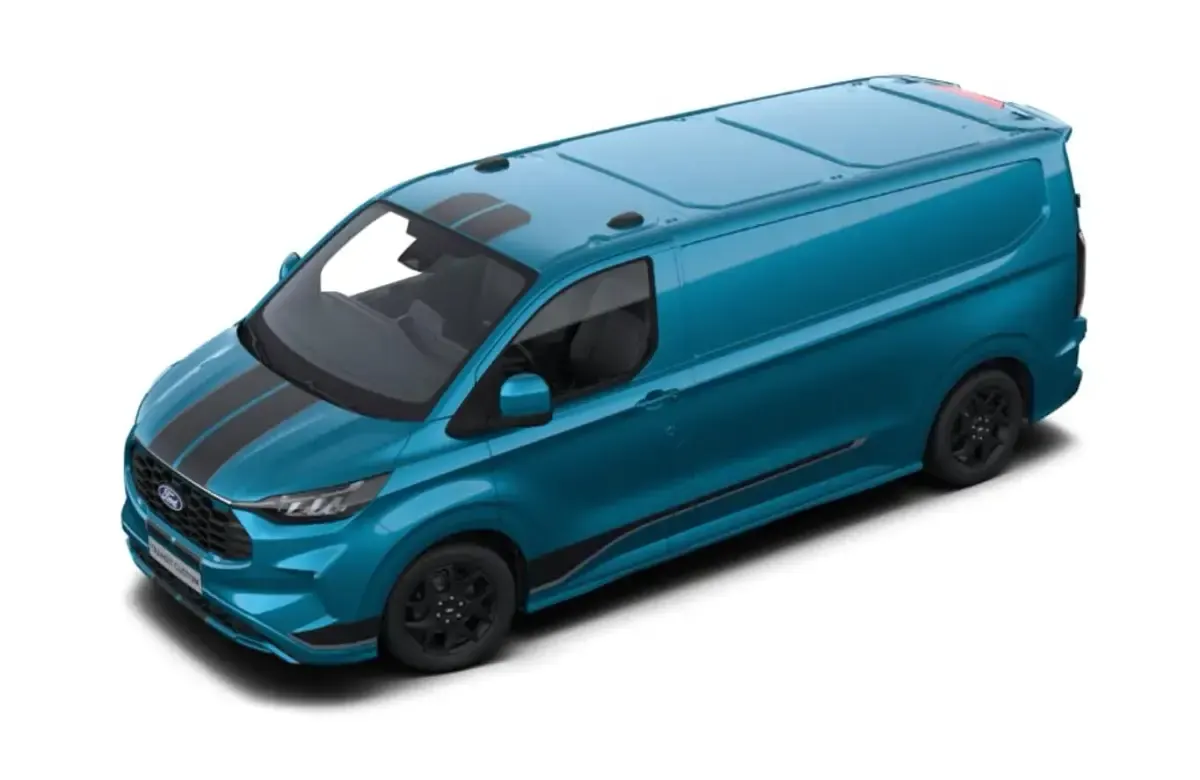 Neu Ford Transit Custom Sport 170 PS (125 kW) 2026 Digital aqua blue metallic Van / Kleinbus