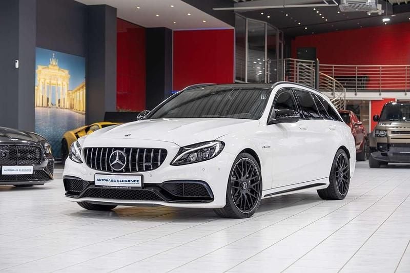 Polarweiss Gebraucht 2017 Mercedes C63 AMG AMG line Kombi | 45.980 € (Guter Preis) - Bild 1/4