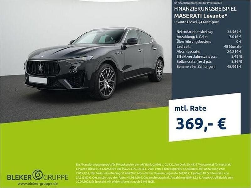 Schwarz Gebraucht 2020 Maserati Levante SUV | 42.480 € (Superpreis) - Bild 1/3
