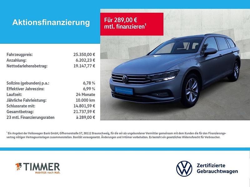 Gebraucht VW Passat Conceptline 150 PS (110 kW) 2022 Silber Kombi