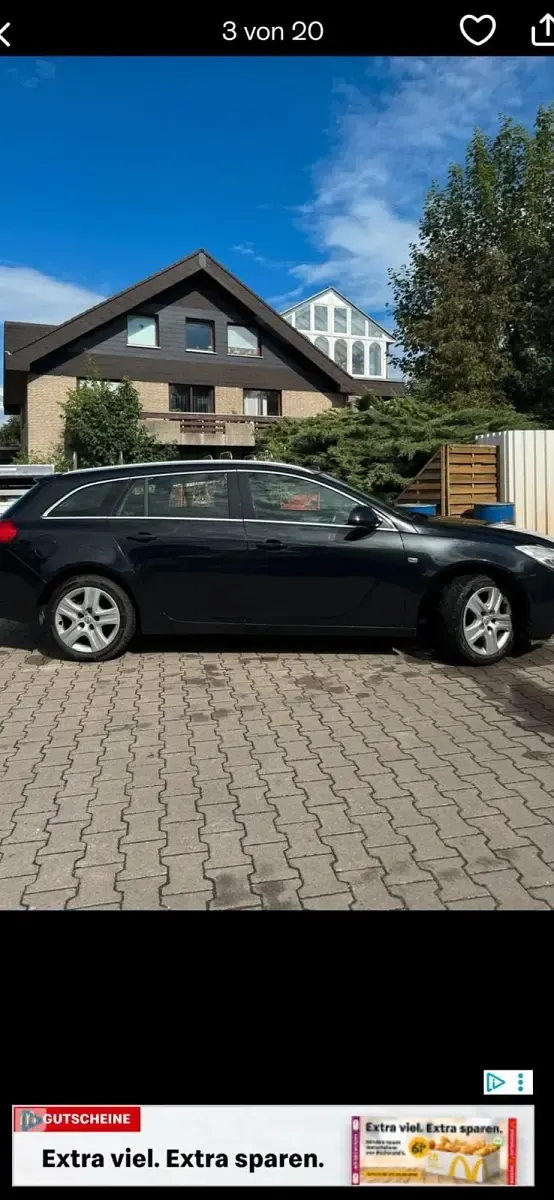 Gebraucht Opel Insignia 160 PS (117 kW) 2011 Schwarz Kombi