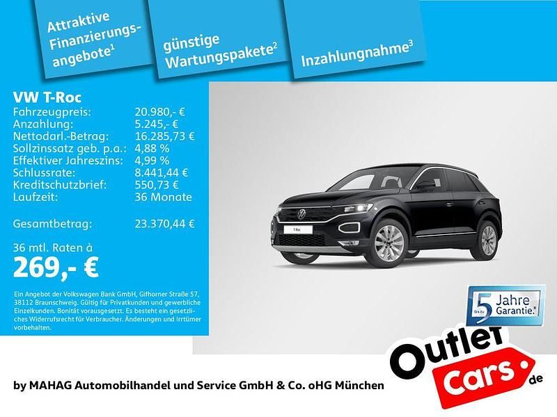 Gebraucht VW T-Roc Sport 150 PS (110 kW) 2021 Deep black perleffekt SUV