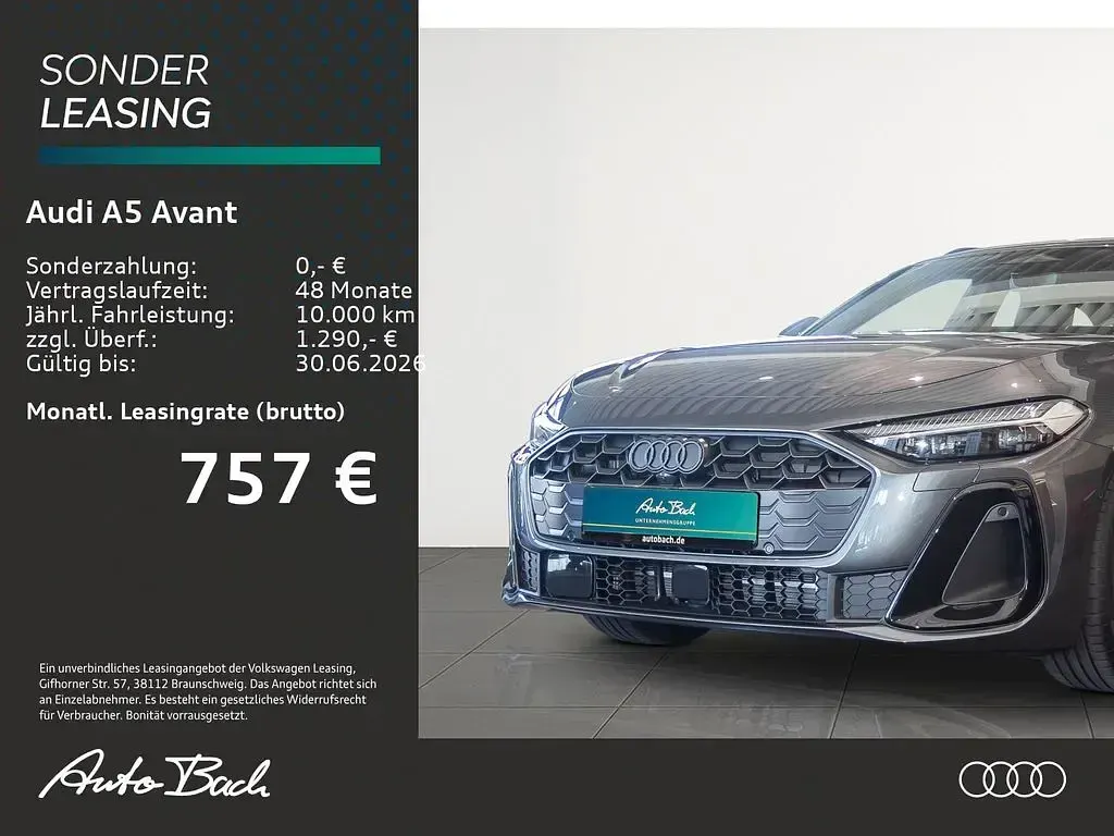 Neu Audi A5 S-Line 367 PS (269 kW) 2026 Daytonagrau perleffekt Kombi