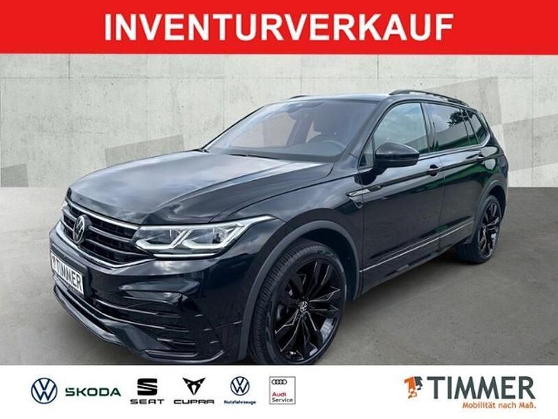 Schwarz Gebraucht 2022 VW Tiguan Allspace R-line SUV | 32.690 € (Teuer) - Bild 1/4