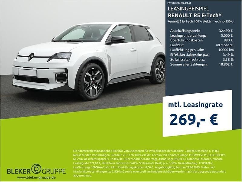 Metallicsonderlacki Neu 2025 Renault R5 Komfort Kleinwagen | 32.490 € (Guter Preis) - Bild 1/3
