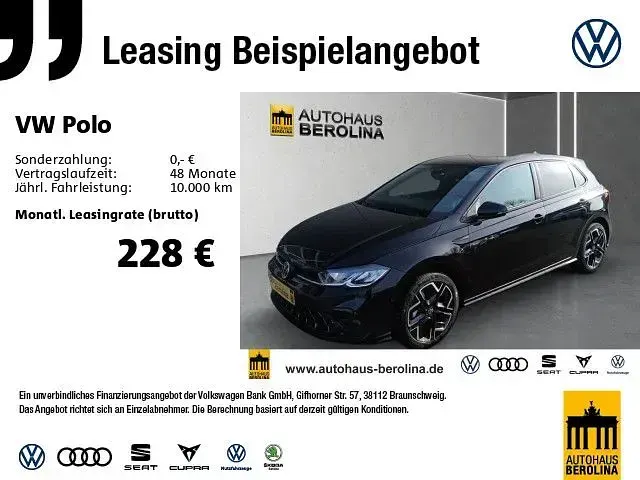 Neu VW Polo R-line 116 PS (85 kW) 2026 Schwarz Kleinwagen