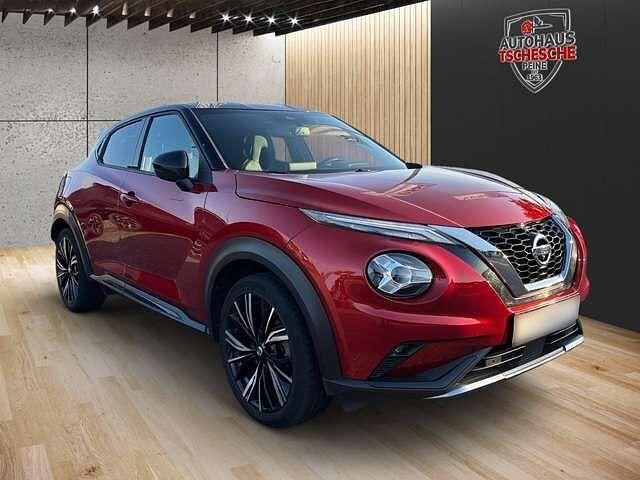 Gebraucht Nissan Juke Premium Edition 117 PS (86 kW) 2021 Rot (fuji sunset red/black) SUV
