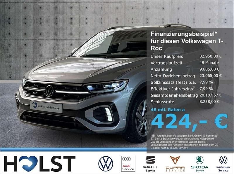 Silber Gebraucht 2022 VW T-Roc R-line SUV | 32.950 € (Fairer Preis) - Bild 1/4