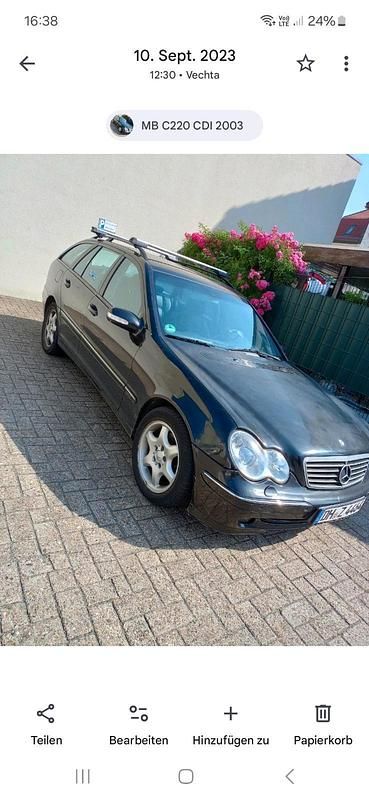 Gebraucht Mercedes 220 Avantgarde 2003 Schwarz Kombi
