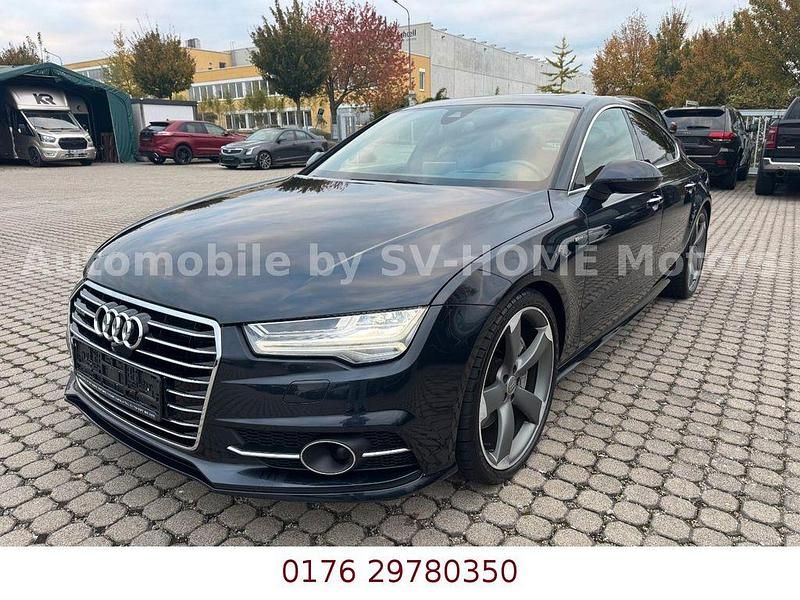 Blau Gebraucht 2018 Audi A7 Sportback Competition Kleinwagen | 36.599 € (Fairer Preis) - Bild 1/4