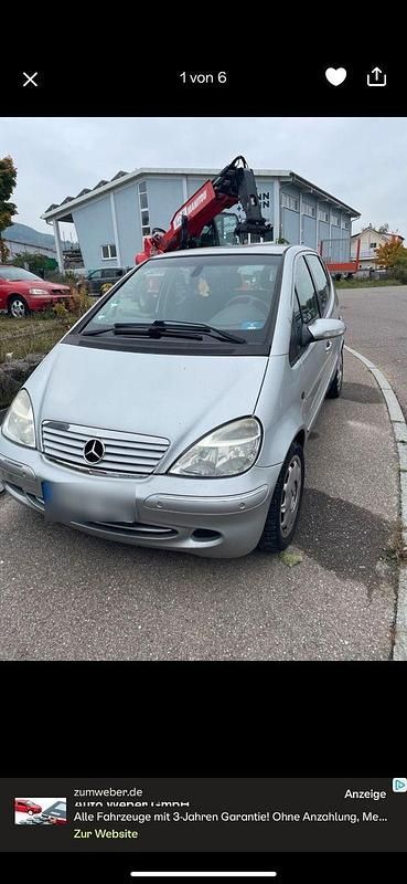 Schwarz Gebraucht 2004 Mercedes A160 Classic Limousine | 950 € (Superpreis) - Bild 1/3