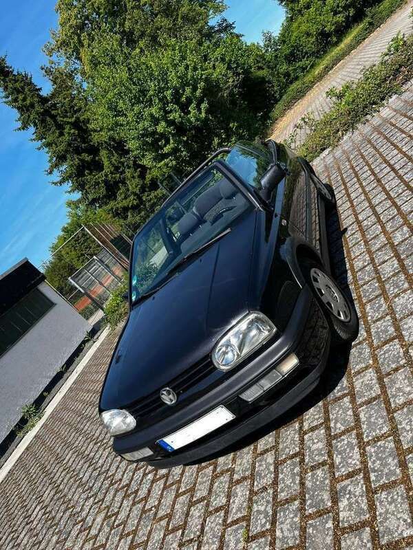Schwarz Gebraucht 1998 VW Golf Cabriolet Cabrio | 1.000 € (Superpreis) - Bild 1/4