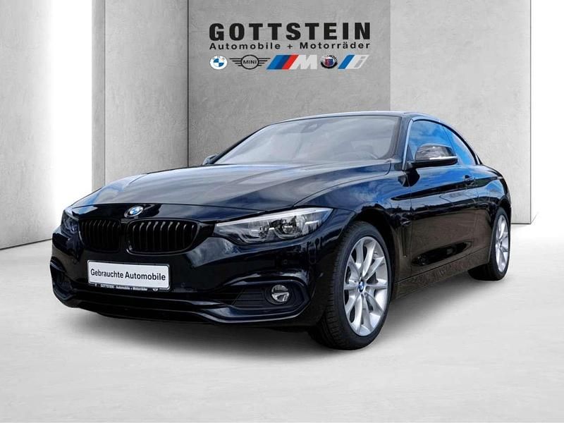 Black sapphire Gebraucht 2019 BMW 430 Cabriolet Sport Line Cabrio | 39.900 € - Bild 1/3