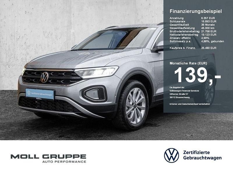 Pyritsilber metallic Neu 2025 VW T-Roc Life SUV | 25.480 € (Superpreis) - Bild 1/4