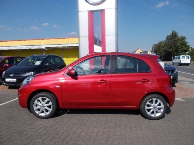 Gebraucht Nissan Micra Acenta 80 PS (58 kW) 2016 Rot metallic Kleinwagen