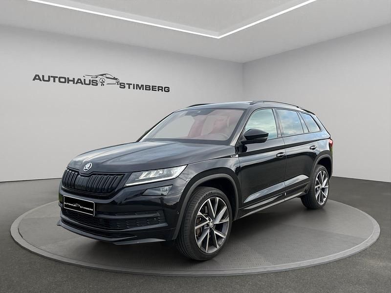 Schwarz Gebraucht 2021 Skoda Kodiaq SportLine SUV | 29.900 € (Fairer Preis) - Bild 1/4
