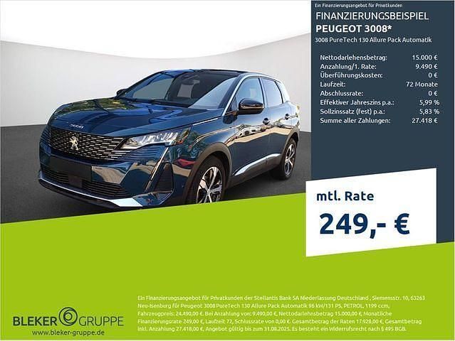 Celebes blau Gebraucht 2023 Peugeot 3008 Allure SUV | 24.490 € (Guter Preis) - Bild 1/3