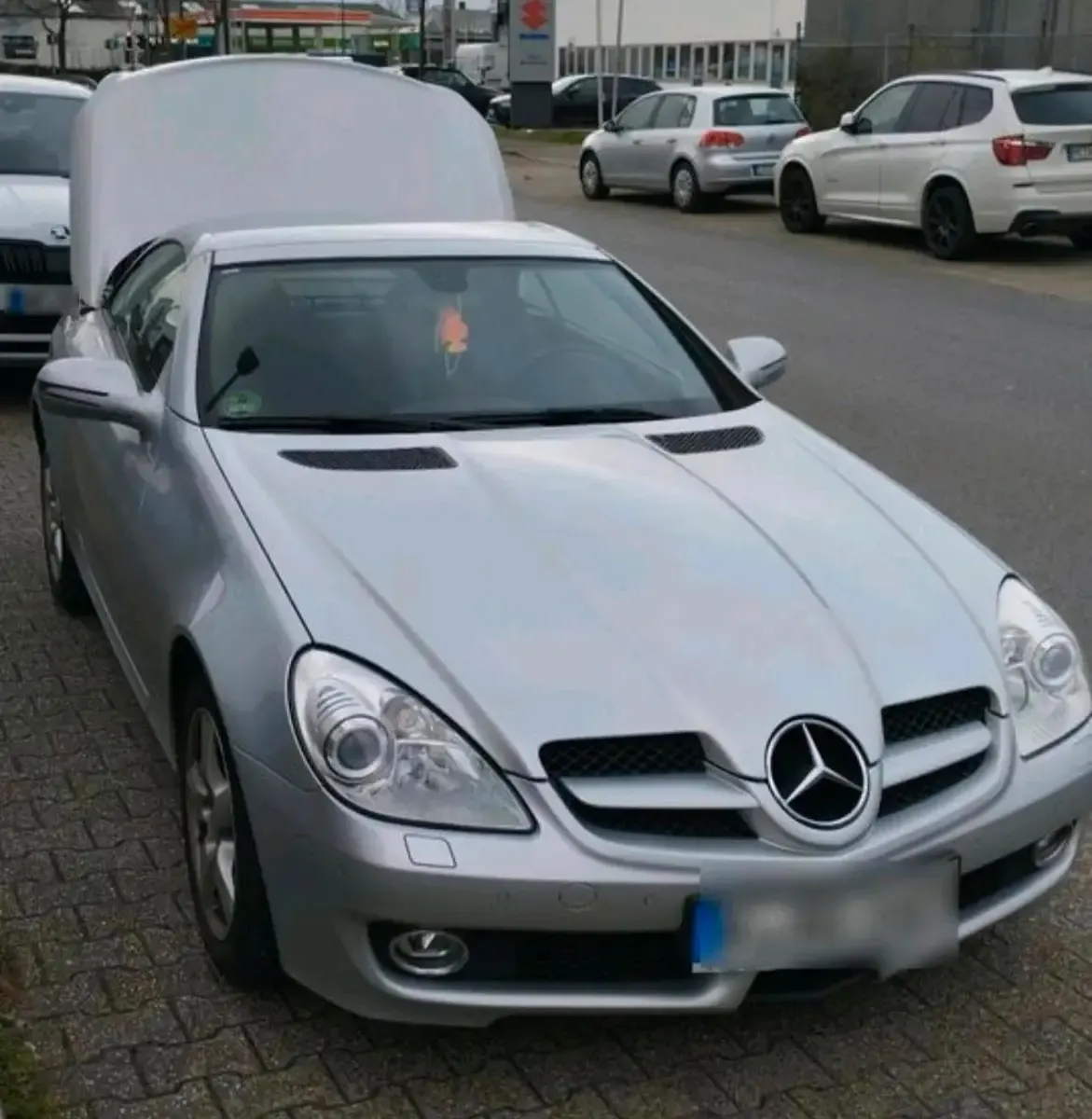 Gebraucht Mercedes SLK200 184 PS (135 kW) 2009 Silber Cabrio