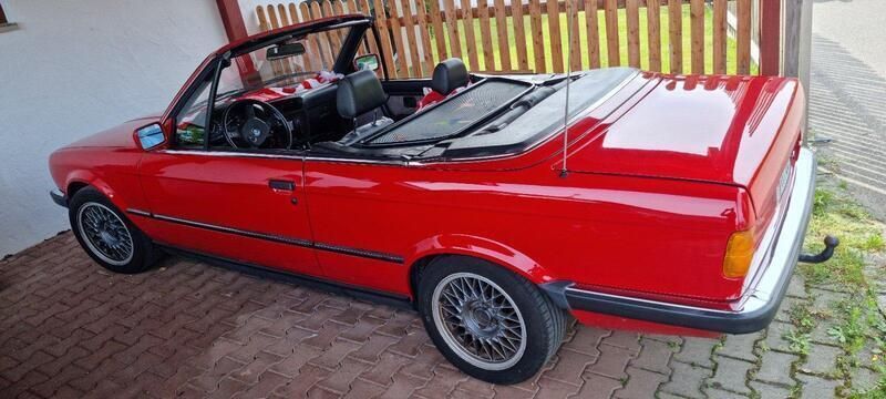 Rot Gebraucht 1988 BMW 320 Cabriolet Cabrio | 14.800 € - Bild 1/4