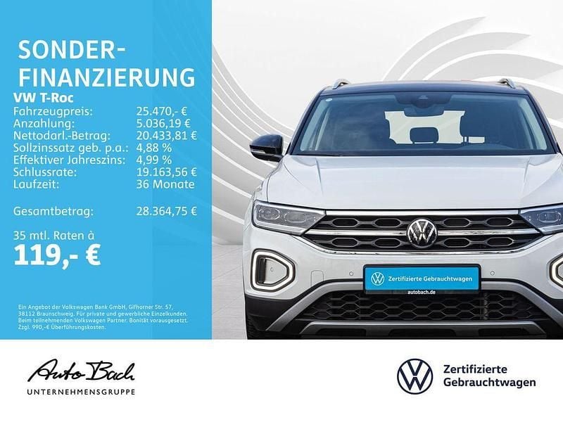 Gebraucht VW T-Roc Style 150 PS (110 kW) 2024 Weiß SUV