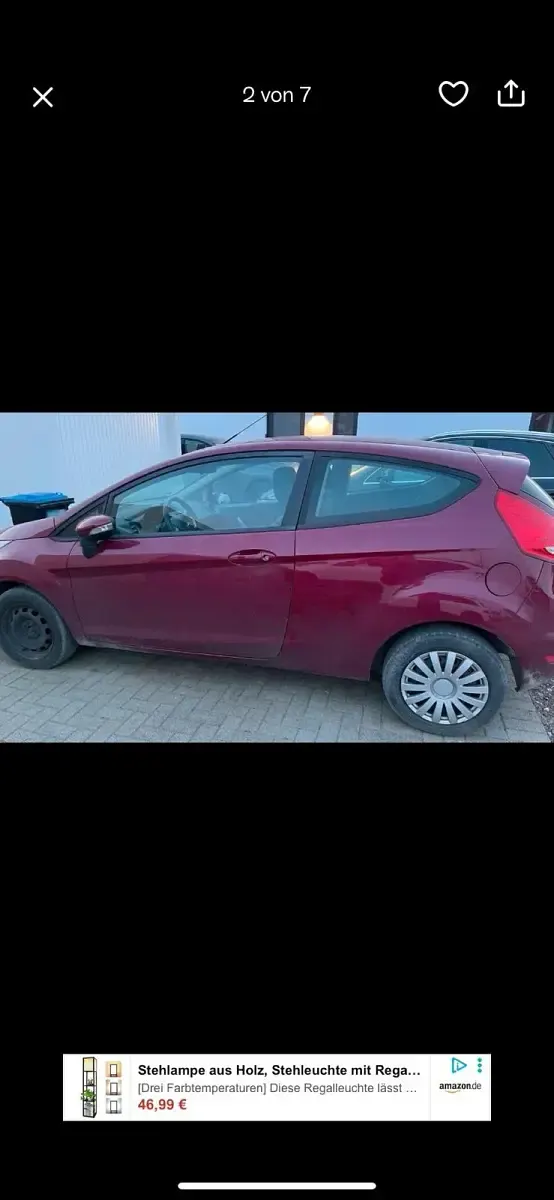 Gebraucht Ford Fiesta 60 PS (44 kW) 2009 Rot Kleinwagen