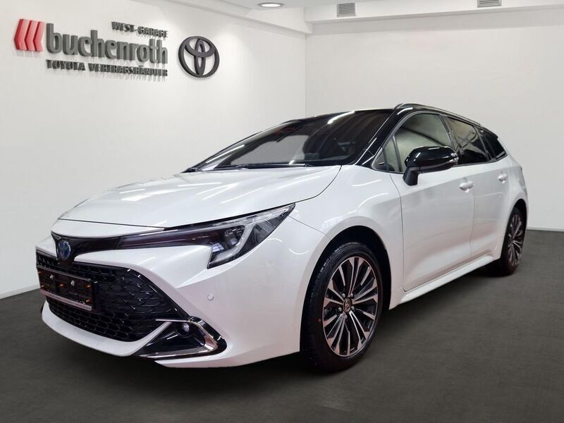 Platinumweiß perleffekt, dach schwarz Gebraucht 2024 Toyota Corolla Sport Kombi | 31.900 € (Teuer) - Bild 1/4