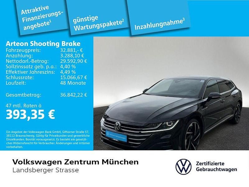 Schwarz Gebraucht 2022 VW Arteon R-line Limousine | 32.881 € (Fairer Preis) - Bild 1/2