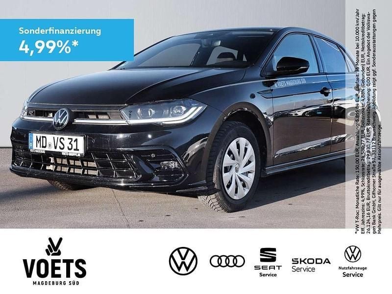 Schwarz Gebraucht 2024 VW Polo R-line Kleinwagen | 25.770 € (Fairer Preis) - Bild 1/4