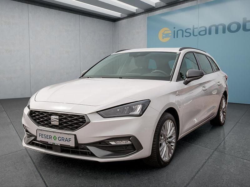 Weiß Gebraucht 2021 Seat Leon ST Kombi | 20.349 € (Guter Preis) - Bild 1/4