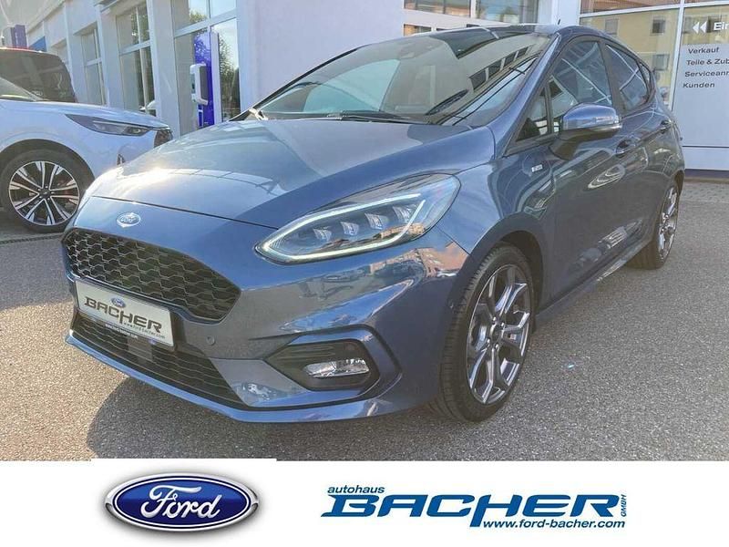 Blau Gebraucht 2021 Ford Fiesta ST-Line X Kleinwagen | 17.790 € (Etwas zu teuer) - Bild 1/4