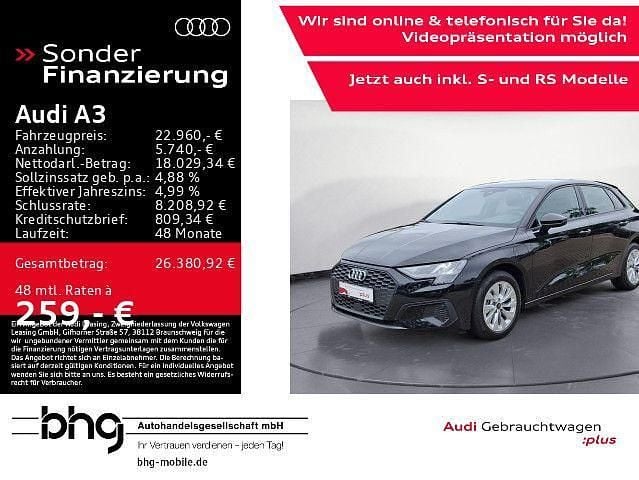 Schwarz Gebraucht 2022 Audi A3 Sportback e-tron Ambiente Limousine | 22.960 € (Superpreis) - Bild 1/4