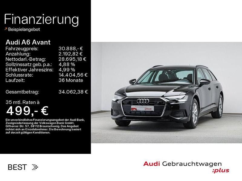 Brillantschwarz Gebraucht 2021 Audi A6 Kombi | 30.888 € (Guter Preis) - Bild 1/4
