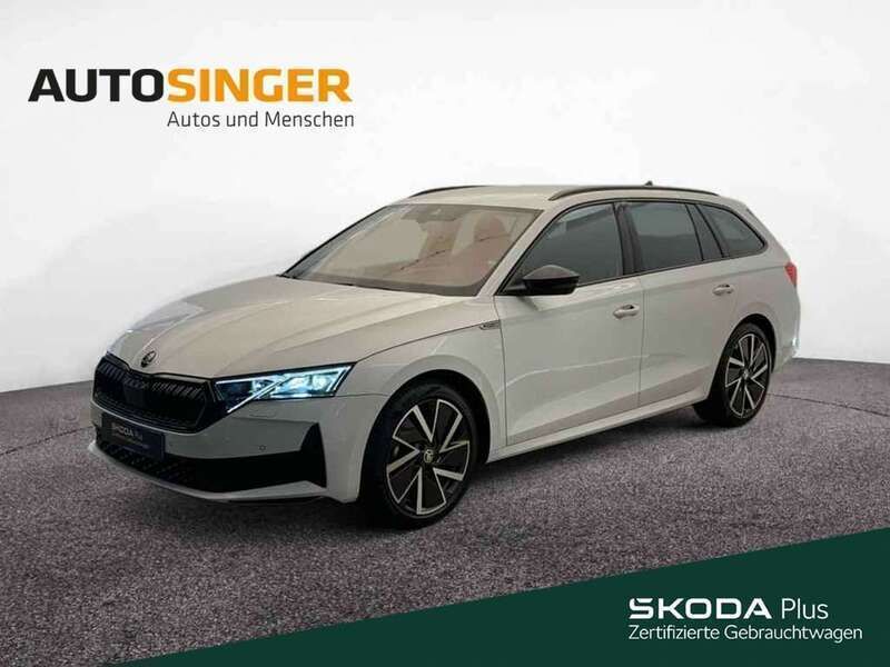 Moonweiß perleffekt Gebraucht 2024 Skoda Octavia SportLine Kombi | 34.890 € (Fairer Preis) - Bild 1/4