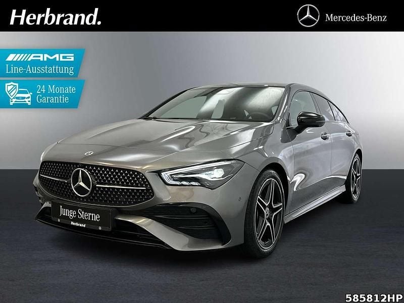 Metalliclack mountaingrau Gebraucht 2024 Mercedes CLA250 AMG Limousine | 34.390 € (Superpreis) - Bild 1/4