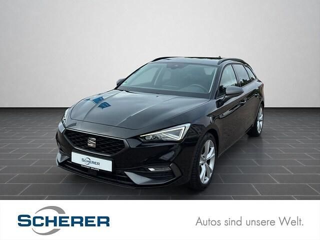 Mitternachtsschwarz (metallic) Gebraucht 2021 Seat Leon FR Limousine | 23.300 € (Fairer Preis) - Bild 1/4