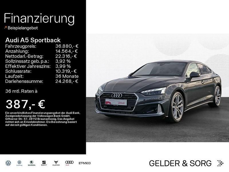 Grau Gebraucht 2024 Audi A5 Sportback S-Line Coupé | 36.880 € (Superpreis) - Bild 1/4