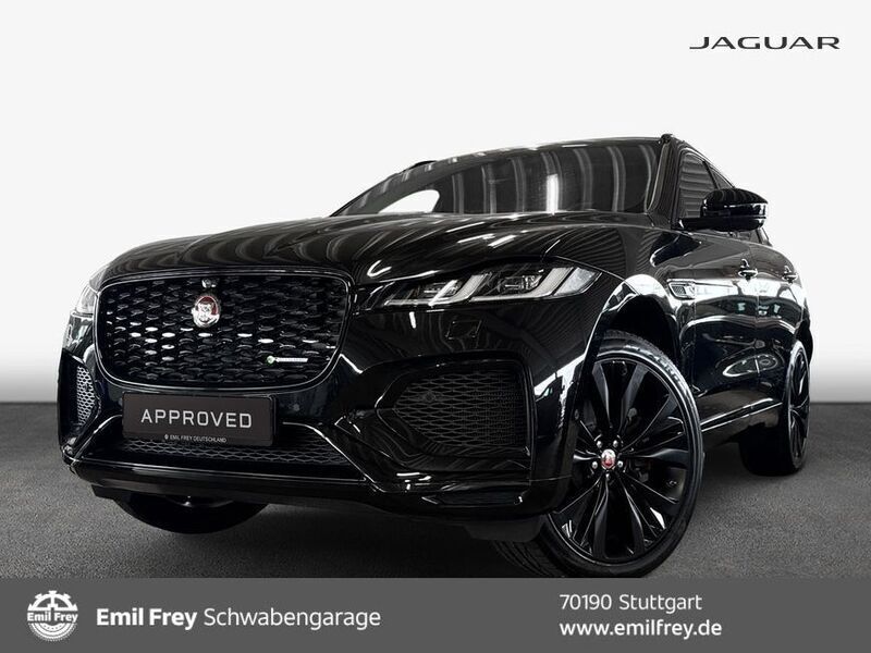 Santorini black metallic Gebraucht 2021 Jaguar F-Pace R-Dynamic SUV | 58.980 € - Bild 1/4