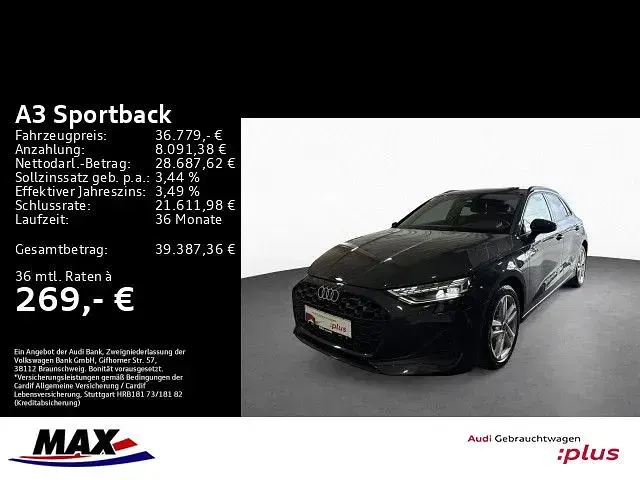 Brugt Audi A3 Ambiente 204 HK (150 kW) 2025 Grå Sedan